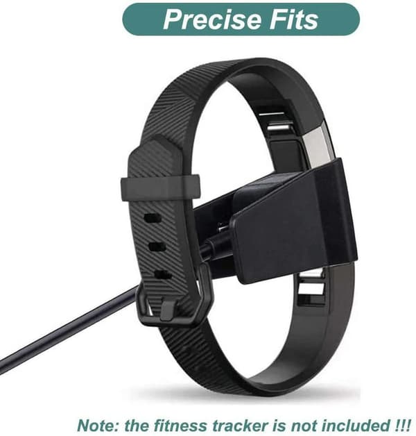 Lader for Fitbit Alta, erstatnings-USB-ladekabel med 1M/3,3\" USB-kabel (2-pakning)