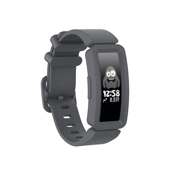 Smart Watch Silicon Watch Band For Fitbit Inspire Hr Grey