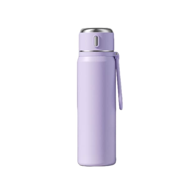 Slitstark vakuumtermos i rostfritt stål med handtag Purple 450ml