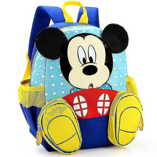 Barn Pojkar Flickor Mickey Minnie Mus Skolväska Ryggsäck Blue