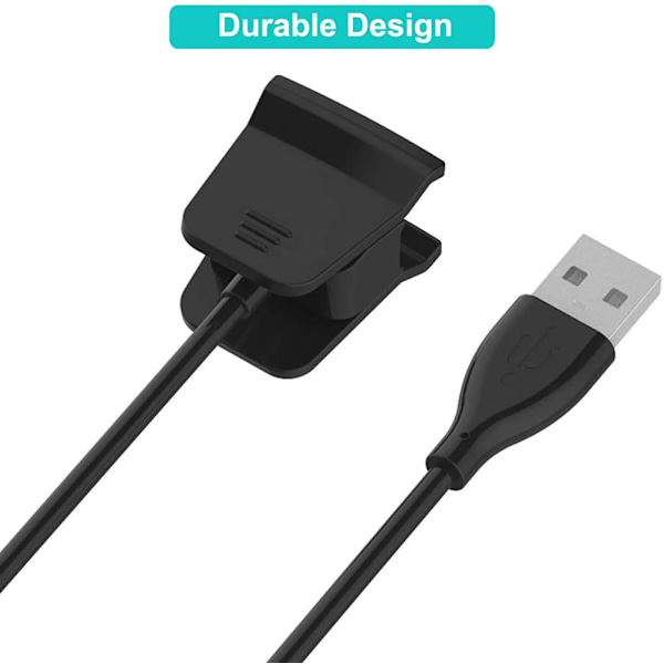 Lader for Fitbit Alta Hr, erstatnings-USB-ladekabel, kabelklips kompatibel med Fitbit Alta Hr