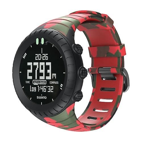 Suunto Core Tpu printed watch Red Camouflage