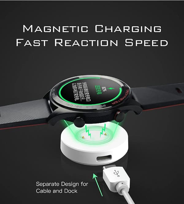Laddare för Huawei Gt/Gt 2/Gt 2E/Gt Active/Honor Magic Watch/Magic Watch 2/Dream 2-Pack