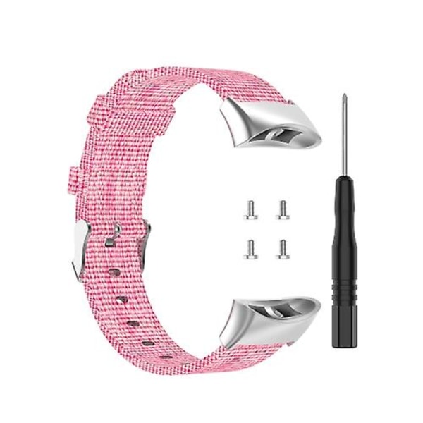 Til Garmin Forerunner 45 / 45s / Swim 2 Universal Nylon Canvas Watch Band Pink