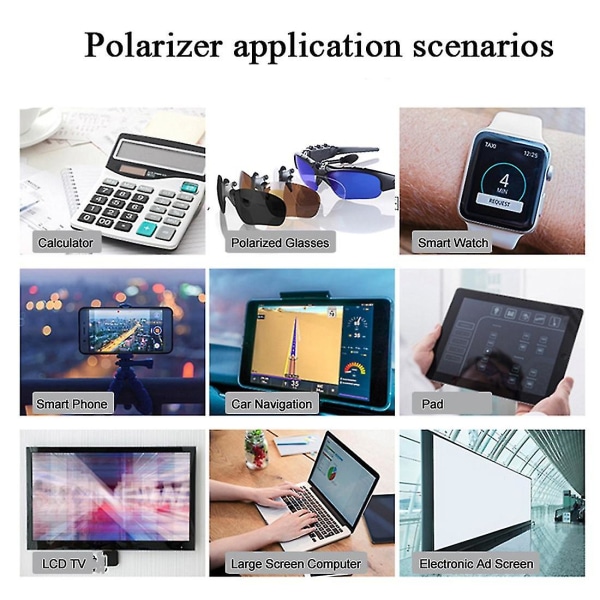 Lineaarinen polarisaattorikalvo LCD/led-polarisoitu suodatin (liimalla)