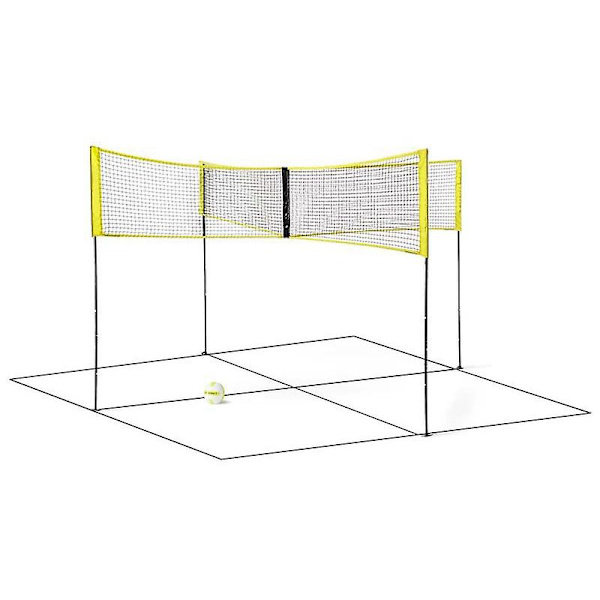 Fire firkantede volleyballnet 100*30cm
