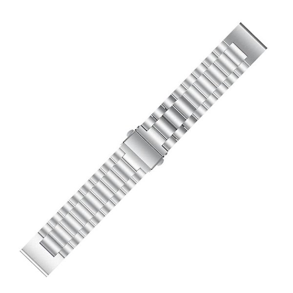 Til Garmin Fenix ​​5s Metalurrem i rustfrit stål med tre perler