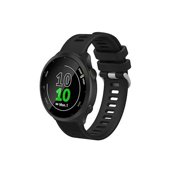 Rem til Garmin Venu 20Mm Sort Silikone Twill Urrem
