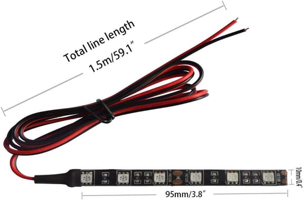 Universal 5050 LED Strip til Motorcykel - Amber Blinklys
