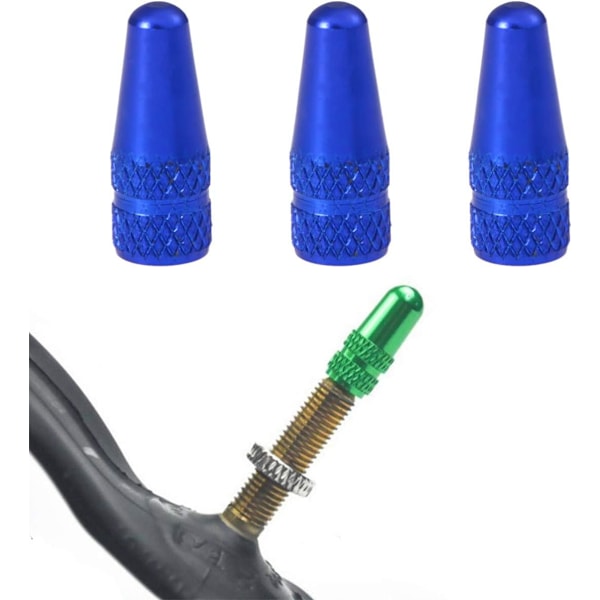 6 aluminiumsventilhætter Blue