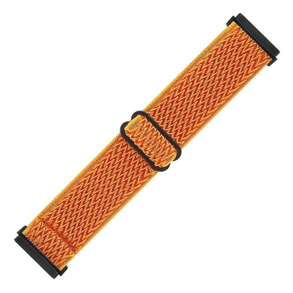 Til Fitbit Versa 4 / Sense 2 Universal Wave Nylon urbånd Orange