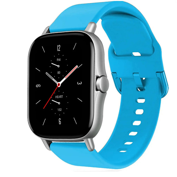 Silikoniranneke Amazfit GTS/GTS 2/GTS 2e/GTS 2 mini/GTR 42mm -rannekke, 20mm rannekkeen vaihto pikalukitusrannekkeet Amazfit Bip/Bip Lite -rannekkeille