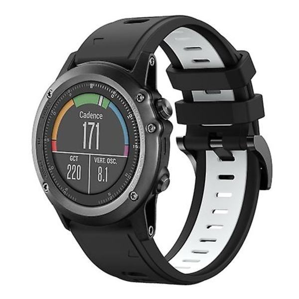 Garmin Fenix ​​3 Hr 26 mm:n kaksiväriselle watch Black-White