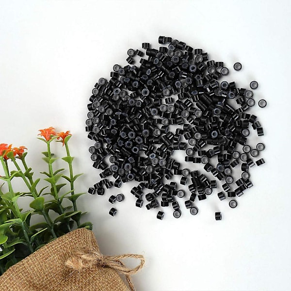 4 i 1 sett 500 stk mikroringsett mikroringtang sett Black