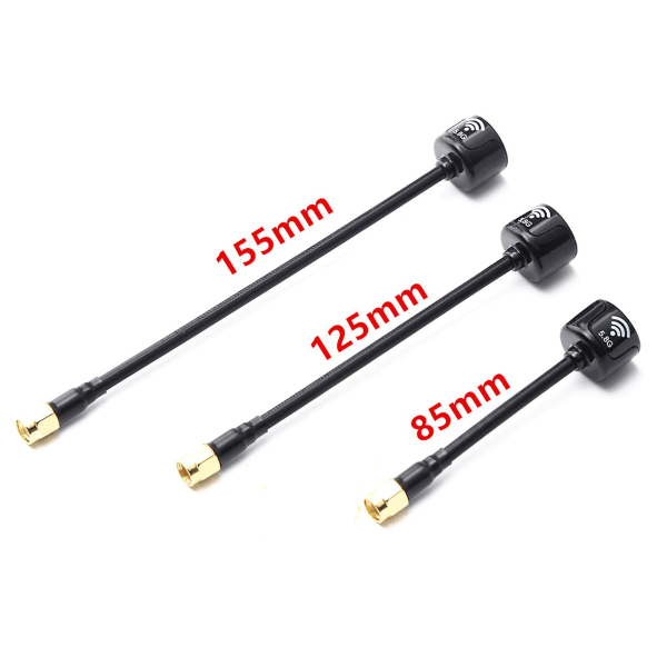 5,8 g Fpv-antenne 155 mm Rp-sma-antenne for langdistanse Fpv Racing Drone Quadcopeter 125mm-SMA