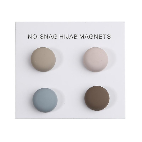 4st glänsande Premium Stark Hijab Magnet Pins Multi-användning Hijab Brosch Smycken A