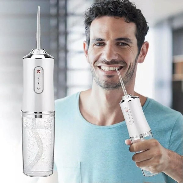 Oral Irrigator Bærbar Tannrenser 4 Jet Tips