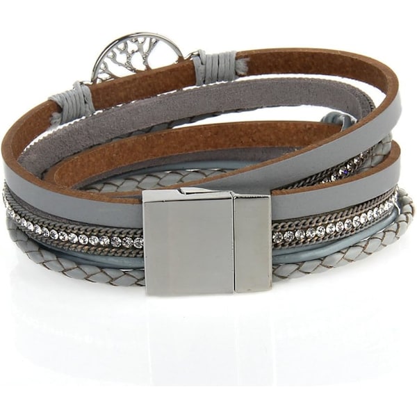 Läderarmband för kvinnor Fantastiska pärlor