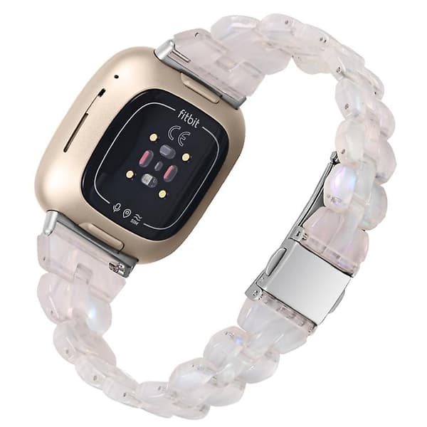 Fitbit Versa 3 / Sense Universal Rhombus Resin watch Shell White