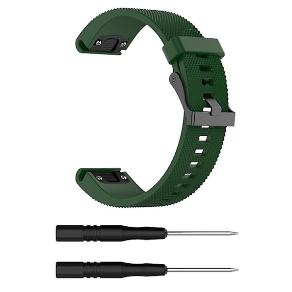 Garmin Fenix ​​5s 20mm watch rannekkeelle Army Green)