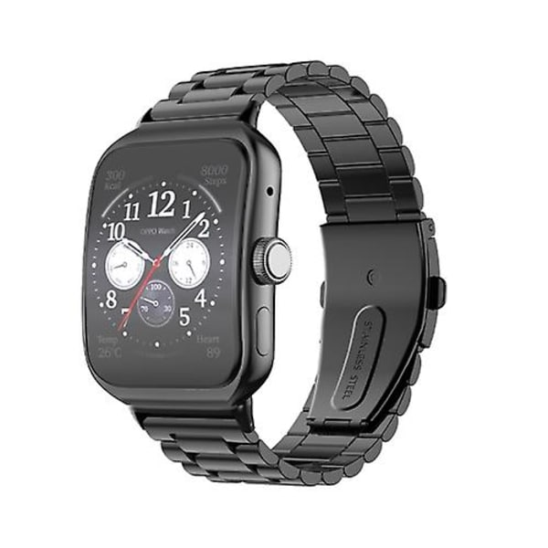 Oppo Watch 3 Pro: lle kolmihelmi, litteä solki, ruostumaton watch Black