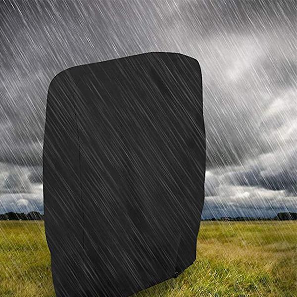 Ulkoilman nollgravitaatiotaitettava tuolinpäällinen vedenpitävä pölytiivis nurmikon terassin huonekalupeitteet Kaikki sääolosuhteet kestävät Black W 71 * H 110cm
