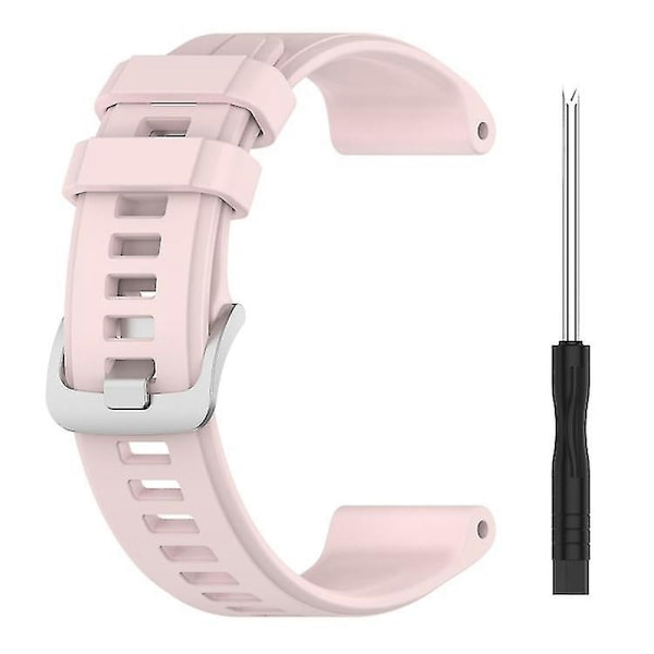 Til Garmin Descent G1 / Forerunner 745/945/935 / Approach S62 Solid Color Silicone Watch VDCC Light Pink