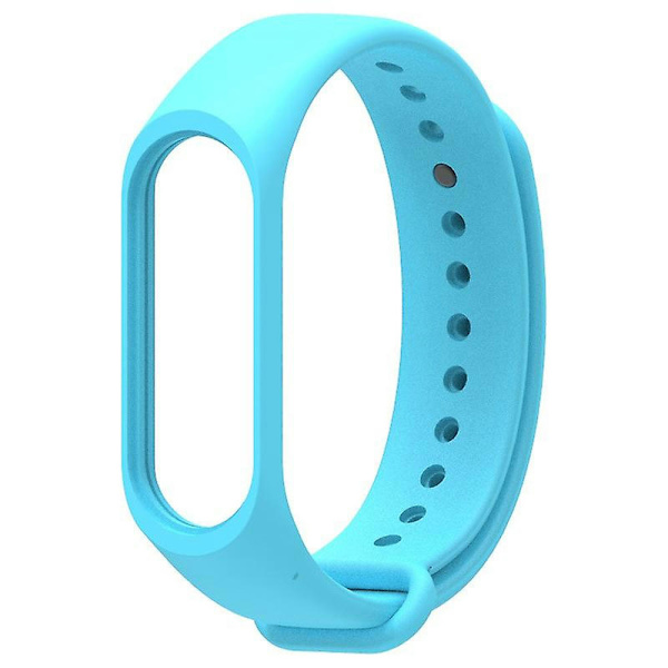 Silikonarmband för Xiaomi Mi 3 4 Armband Sports Smartwatch Mjuk handledsbyte sky blue