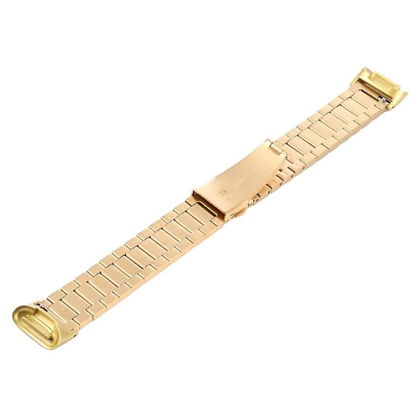 Til Fitbit Charge 5 urrem i stål med én perle Gold
