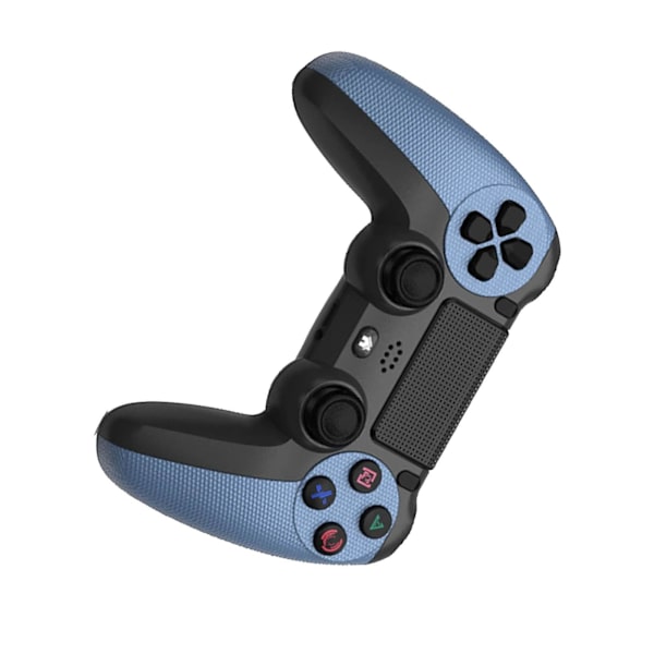 Trådløs Bluetooth Gamepad til PS4 - Camouflage Blå, Dobbelt Vibrationscontroller med Lysbjælke