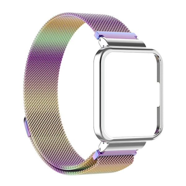 Metallista valmistettu ranneke ja kellokehys Xiaomi Redmi Watch 2 Lite -älykelloon Colorful