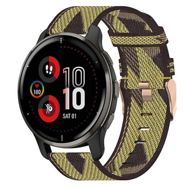 Garmin Venu 2 Plus 20 mm: nylon kudottu watch Yellow