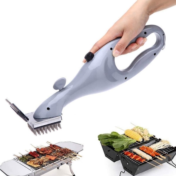 Damprenser Bbq Grillbørste, Stærk Grillbørste, Rengøringsbørste, Trådbørste, Nem at Rengøre, Velegnet til Alle Typer af Grill, Ideelt Grilltilbehør