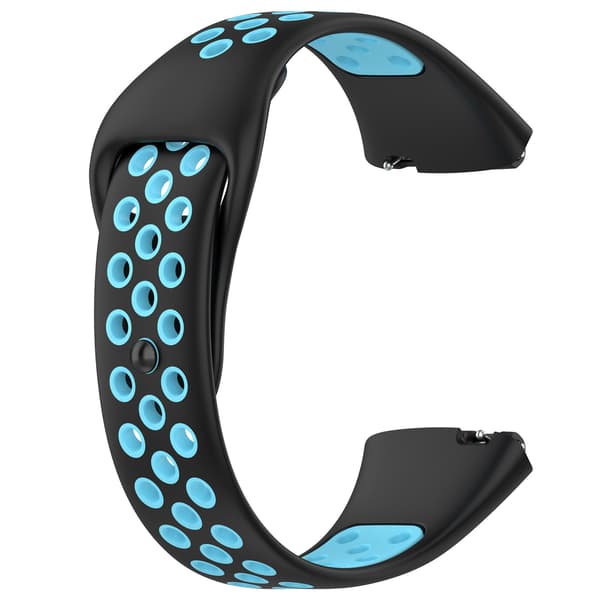 Rem for Redmi Watch 3 Lite/Watch 3 Active tofarget silikonrem (svart blå)