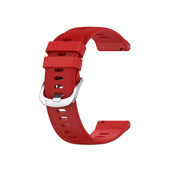 Garmin Forerunner255 22mm punainen ristikudostettu silikoniranneke