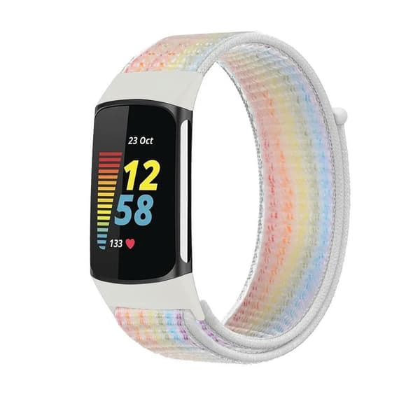 Rem til Fitbit Charge 5 Smart Watch Tilbehør Sports Nylon Loop Armbånd Rem Correa Pulsera til fitbit Charge 5 Band