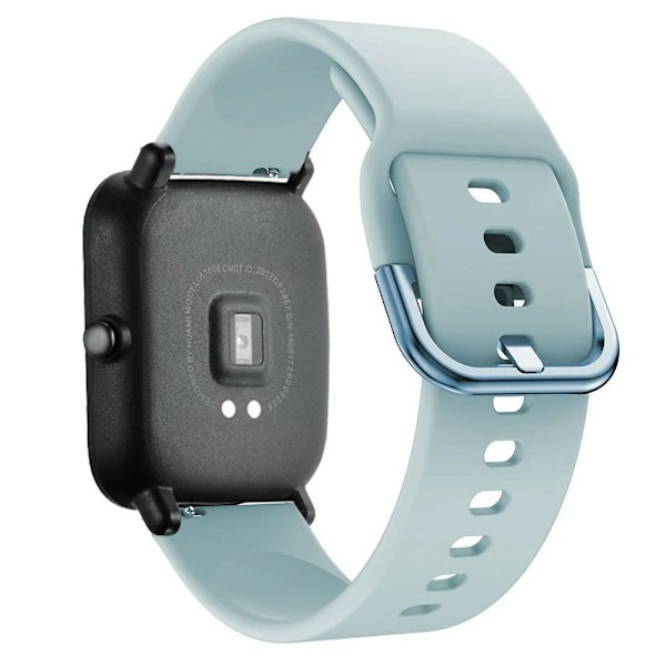 Silikonarmbånd for Amazfit GTS/GTS 2/GTS 2e/GTS 2 mini/GTR 42mm Armbånd, 20mm Rem Erstatning Hurtigutløsning Klokkearmbånd for Amazfit Bip/Bip Lite