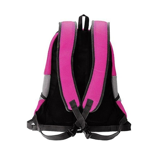 Hengittävä mesh kestävä lemmikkieläinten kantolaukku Mukava reppu pennulle pink