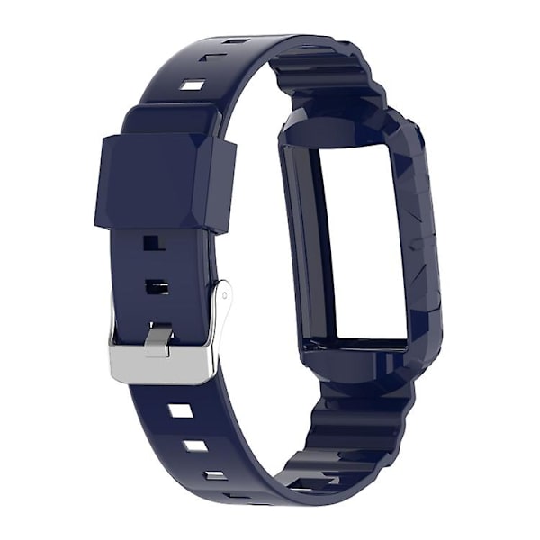 Til Fitbit Charge 5 Silicone One Body Armor urbånd Navy Blue