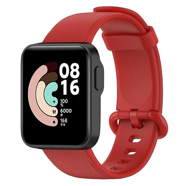 Ranneke Xiaomi Mi Watch Lite -rannekkeelle, vaihtohihna rannekkeelle, silikoniranneke Redmi Watch 2 Lite -rannekkeelle Red