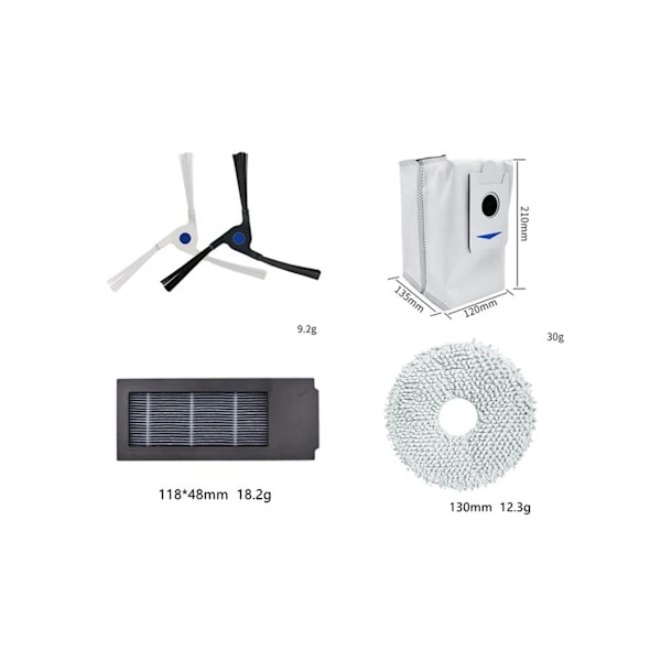 18 Tilbehør til Ecovacs X2/X2 Pro