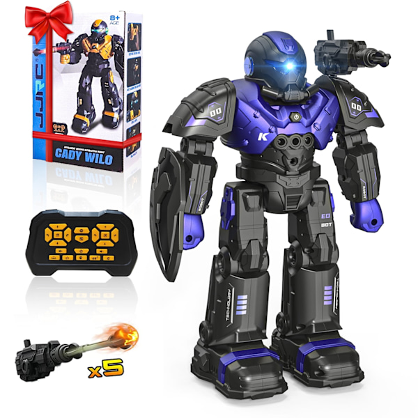 Kauko-ohjattava älykäs robottilelu, ladattava, puhuva ja tanssiva robotti, violetti