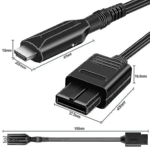 For Sony Ps1/ Ps2 Til Hdmi Adapter Spilkonsol Lyd Video Konverter Kabelledning