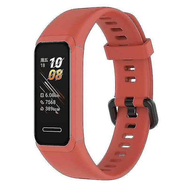 Udskiftning Justerbar Silikone Rem Til Huawei Watch 4 (ads-b29) Orange
