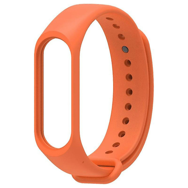 Silikonarmband för Xiaomi Mi 3 4 Armband Sports Smartwatch Mjuk handledsbyte orange