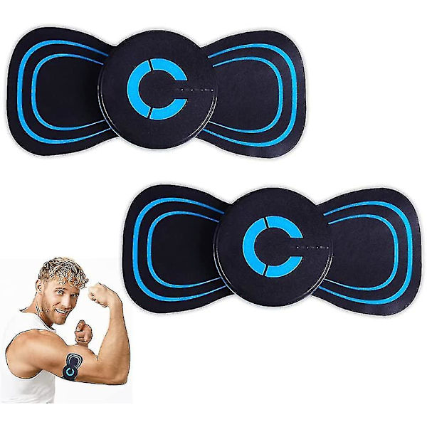2 stk. Mini Ems Bærbar Elektrisk Nakkemassager, Cervikal Massage Til Smertelindring, Mini Massage Apparat