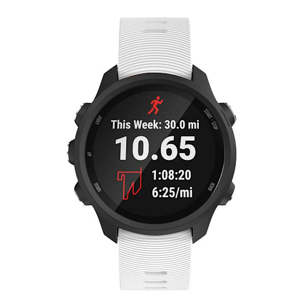 Til Garmin Forerunner 245/245M Sport Blød Silikone Udskiftningsurrem Armbånd Gummibånd