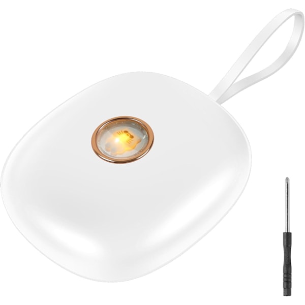 Vækkeur med vibrator og LED-display, 3 niveauer, hvid