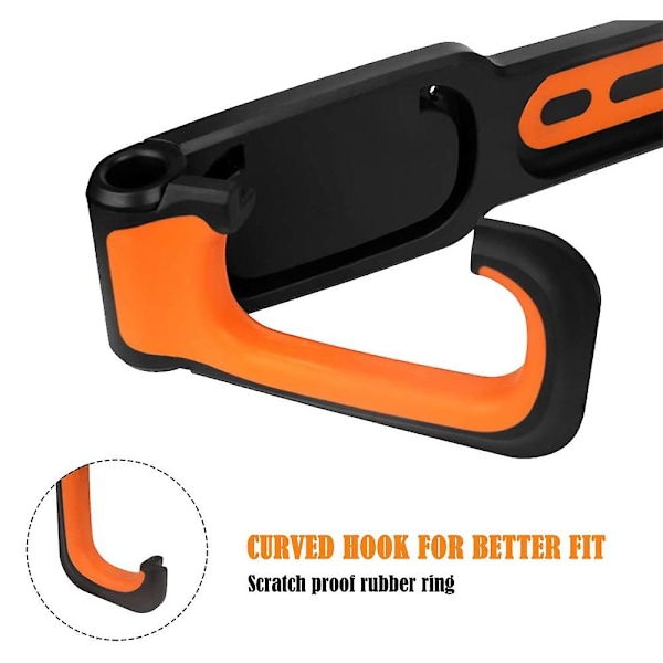 Foldbar vertikal cykelkrog vægmontering cykelopbevaringsstativ Black orange