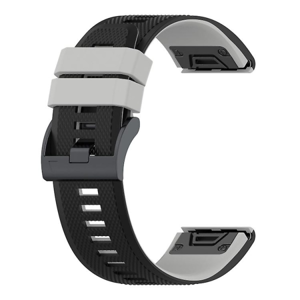 För Garmin Fenix ​​7x tvåfärgad watch Black Grey